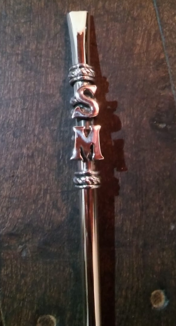 Bombilla iniciales S M